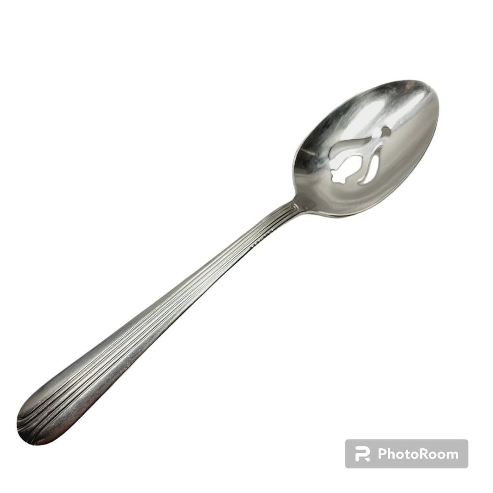 *nsico Stainless USA Slotted Serving Spoon 9" Long